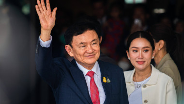 Thaksin Shinawatra former Thai PM returns to Thailand after 17 years abroad - 22 Aug 2023