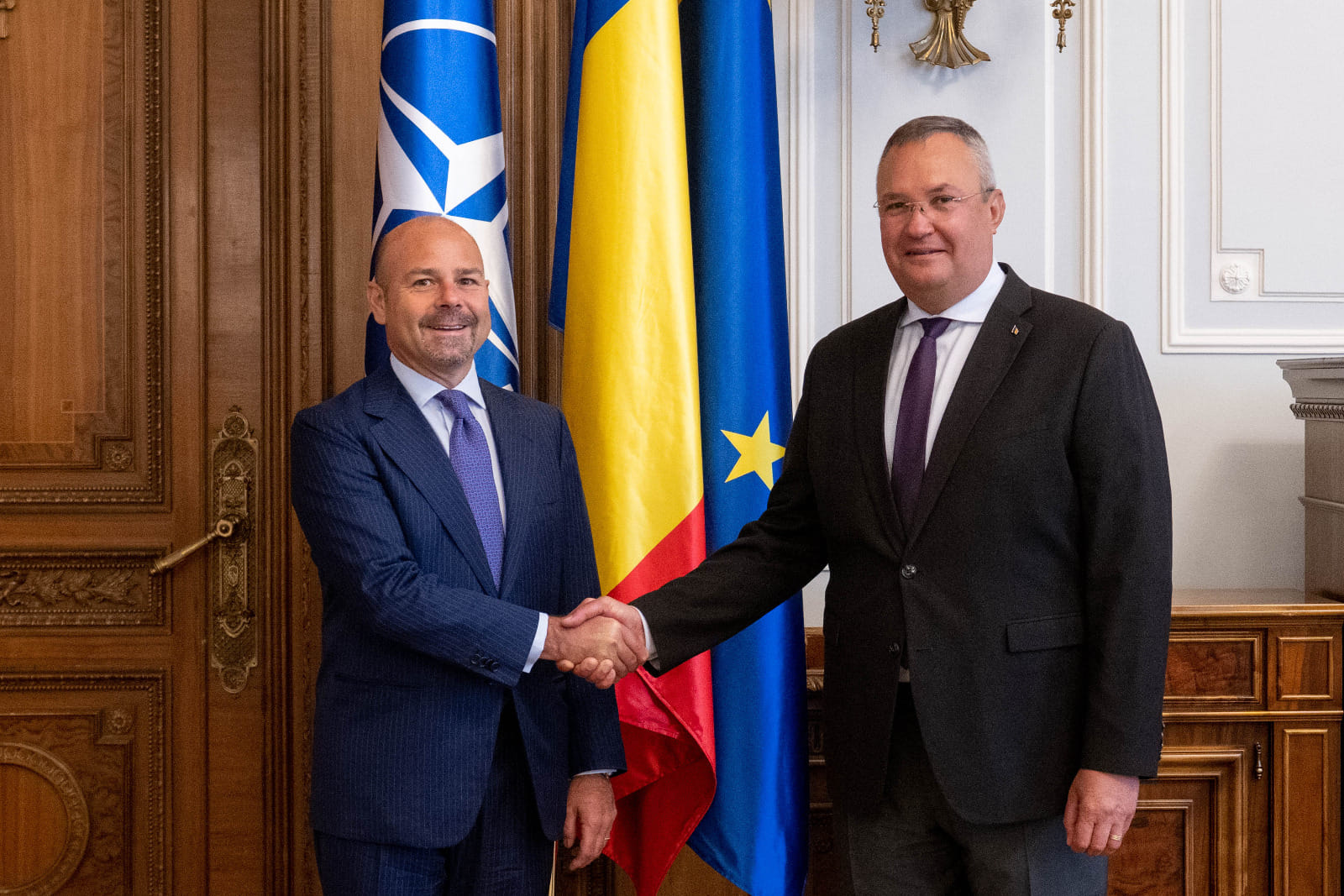 Nicolae Ciucă: "Schimburile comerciale între România și Italia se află la un nivel record."