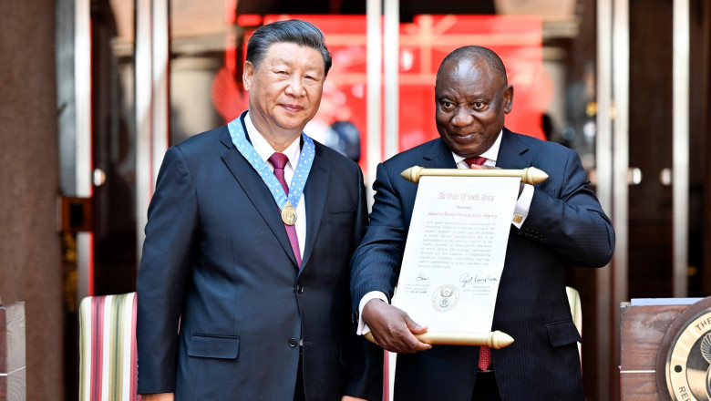 Xi Jinping și Cyril Ramaphosa