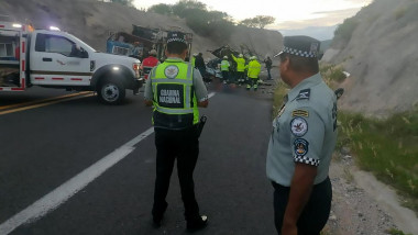 politie lalocul unui accident din mexic