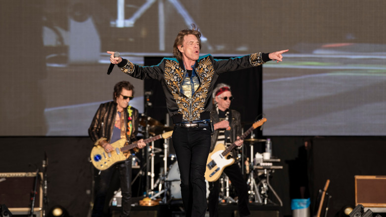 Rolling Stones performing live on stage at BST (British Summer Time) at Hyde Park - 3rd July 2022