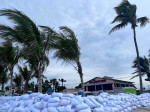 Angry skies as Hurricane Idalia descends upon Floridaâ€™s Gulf Coast on August 29, 2023.