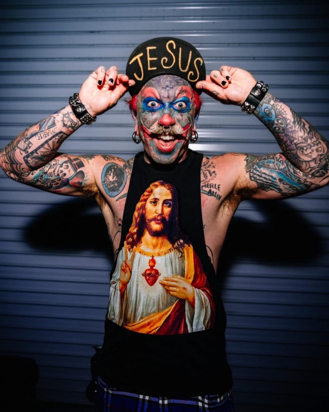 Celebrity Barber Who Tattooed His Entire Face To Look Like A Permanent Clown Reveals He Is Now Studying To Be A Pastor