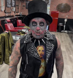 Celebrity Barber Who Tattooed His Entire Face To Look Like A Permanent Clown Reveals He Is Now Studying To Be A Pastor