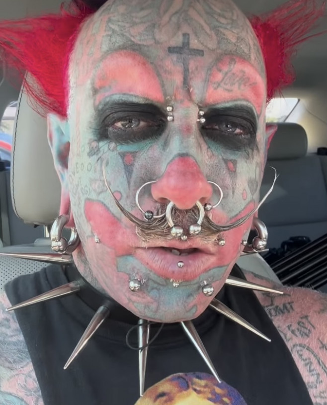 Celebrity Barber Who Tattooed His Entire Face To Look Like A Permanent Clown Reveals He Is Now Studying To Be A Pastor