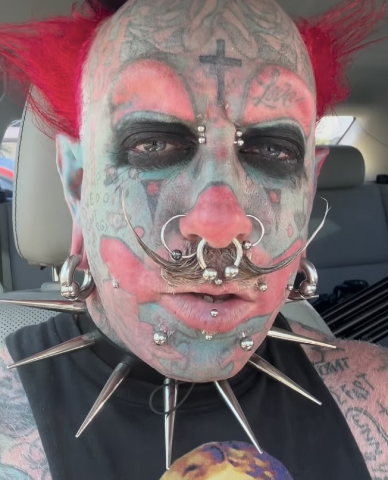 Celebrity Barber Who Tattooed His Entire Face To Look Like A Permanent Clown Reveals He Is Now Studying To Be A Pastor