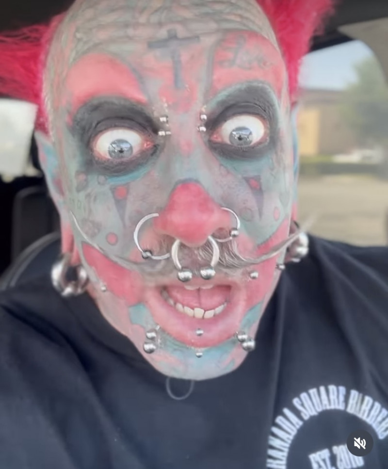 Celebrity Barber Who Tattooed His Entire Face To Look Like A Permanent Clown Reveals He Is Now Studying To Be A Pastor