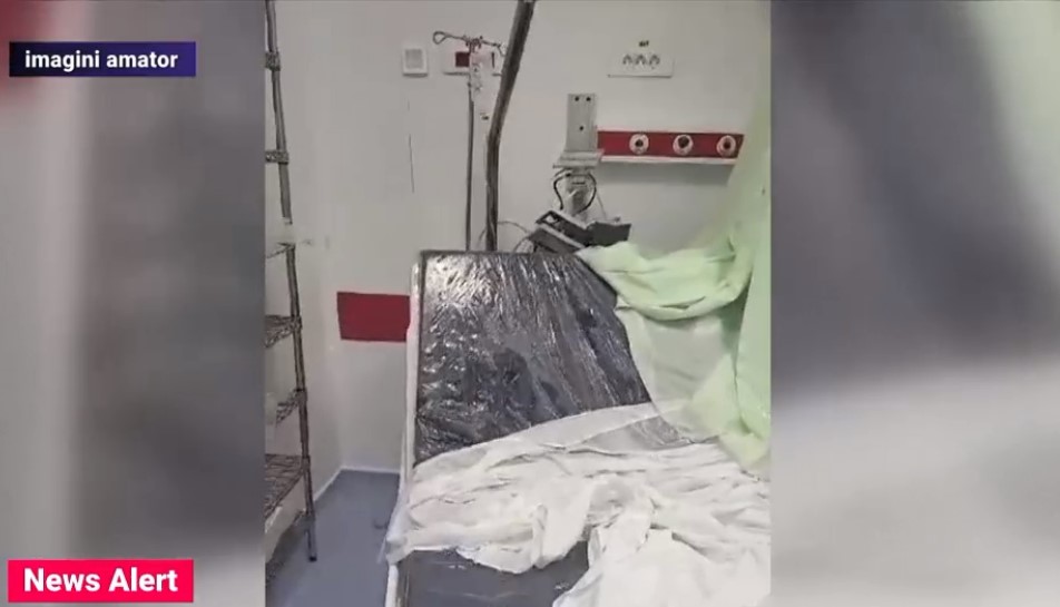 VIDEO. Ploaia torențială a inundat Unitatea de Primiri Urgențe de la Spitalul Bagdasar-Arseni. Pacienții au fost transferați