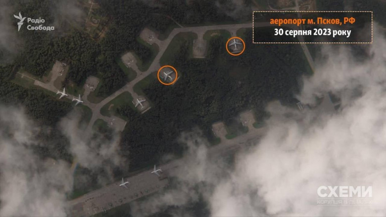 imagine din satelit cu avioane pe aeroport militar inn rusia