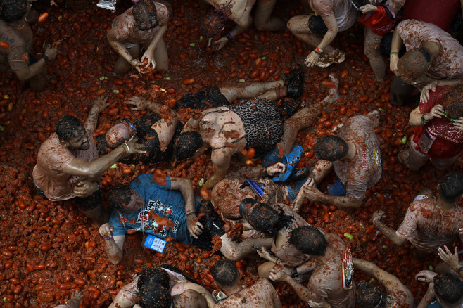 'La Tomatina' Festival in Spain