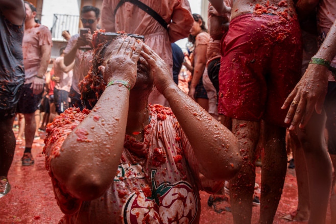 Buñol (Valencia) celebrates La Tomatina