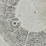 Burning Man festival, satellite image