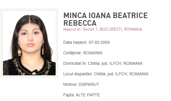 O fată de 14 ani a dispărut împreună cu un băiețel de care avea grijă. A fost emis mesaj RO-Alert