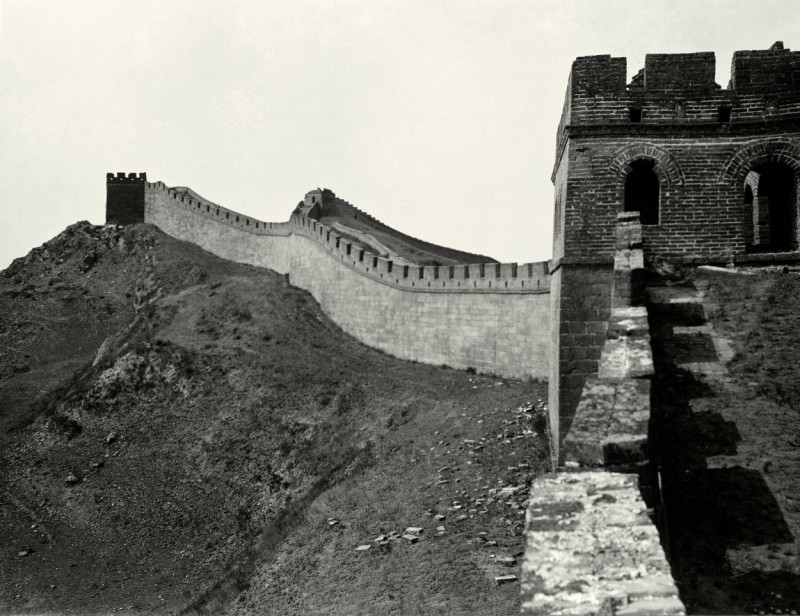 Great Wall of China in the Mountains near Beijing / Photo, 1906