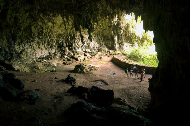 Liang Bua, the cave where Homo floresiensis (the "hobbit") was uncovered, near Ruteng, Flores, Indonesia. No MR
