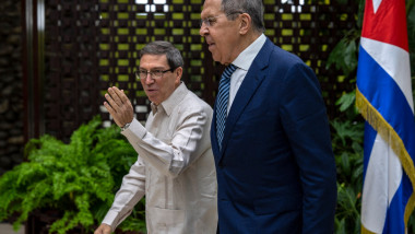 Bruno Rodríguez și Serghei Lavrov
