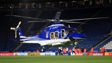 Elicopterul care s-a prăbușit cu patronul clubului de fotbal Leicester City la bord