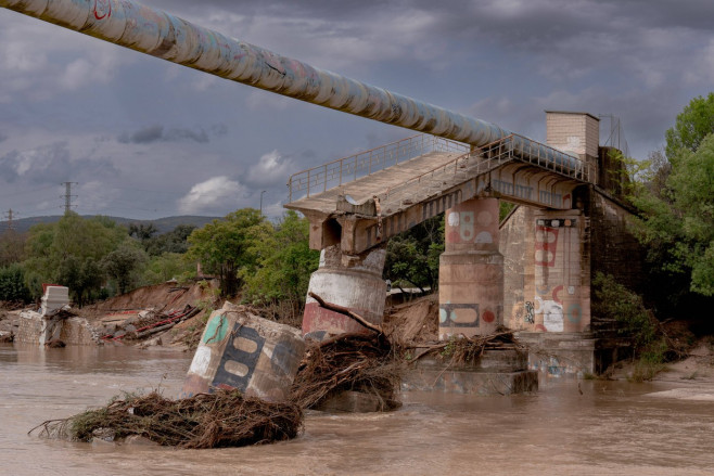 Aftermath of the Dana in the southwest the community of Madrid, Spain - 4 Sept 2023