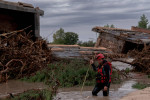 Aftermath of the Dana in the southwest the community of Madrid, Spain - 4 Sept 2023