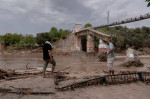 Aftermath of the Dana in the southwest the community of Madrid, Spain - 4 Sept 2023