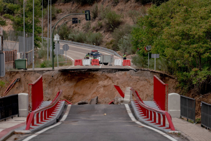 Aftermath of the Dana in the southwest the community of Madrid, Spain - 4 Sept 2023