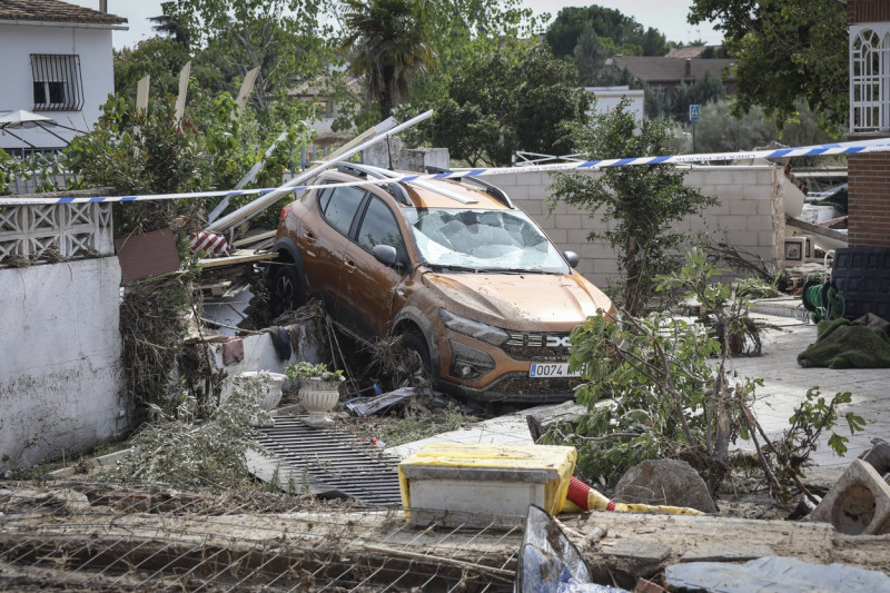 Aftermath of the floods in El Alamo, Madrid, Spain - 5 Sept 2023