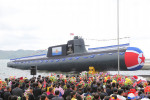 North Korean Leader Kim Jong Un Launches Tactical Nuclear Attack Submarine