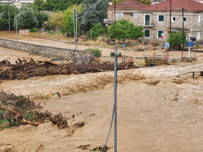 City Of Volos Hit By Record Rain And Flash Floods