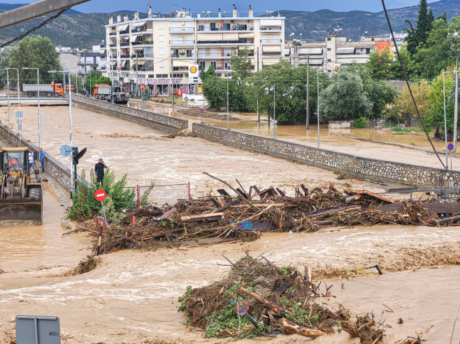 City Of Volos Hit By Record Rain And Flash Floods