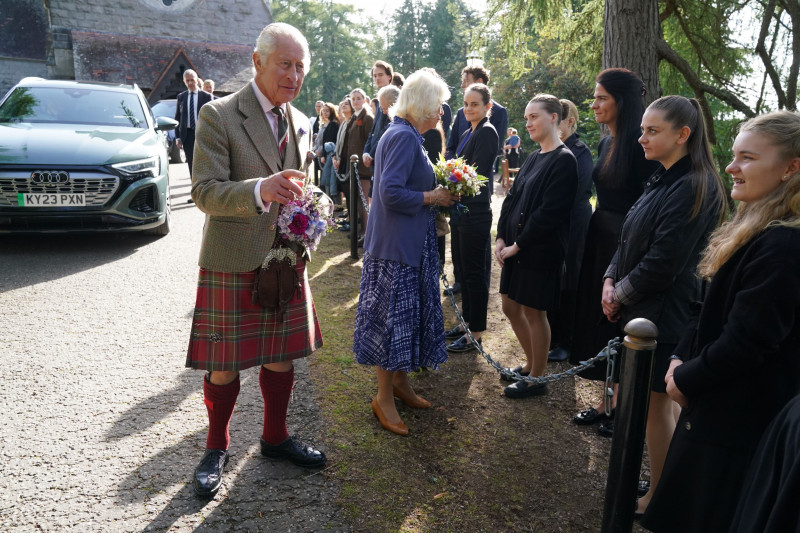Anniversary of Queen Elizabeth II death, Balmoral, UK - 08 Sep 2023