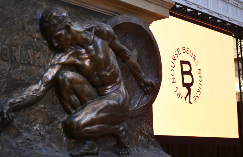 Opening of the Brussels Stock Exchange into a museum of Belgian beer BRUSSELS, BELGIUM - SEPTEMBER 07 : City of Brussels