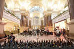 Opening of the Brussels Stock Exchange into a museum of Belgian beer BRUSSELS, BELGIUM - SEPTEMBER 07 : City of Brussels