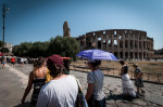 Tourists Flock To Colosseum Despite Heat Wave, Rome, Italy - 23 Aug 2023