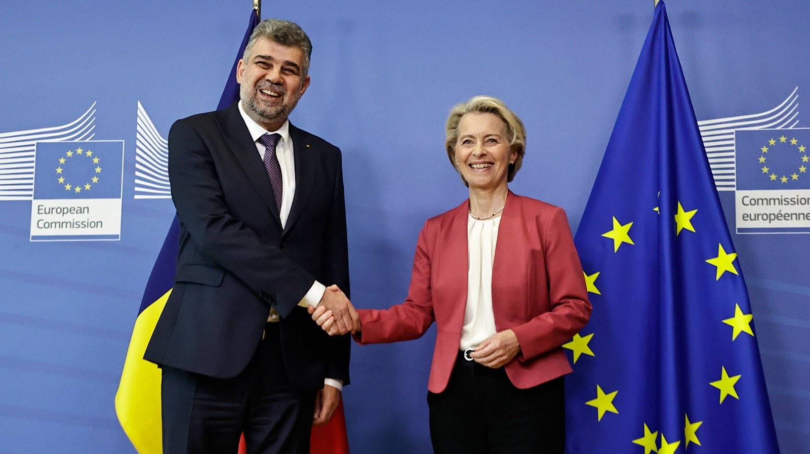 Ciolacu se va întâlni mâine cu Von der Leyen la Bruxelles. Cei doi vor discuta despre PNRR și propunerea de comisar european