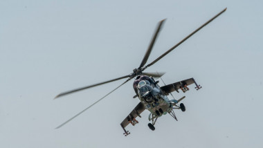 Aviatická pouť, letecký den, letiště Pardubice, vrtulník, Mil Mi-24 Hind