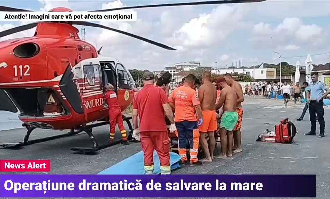 Operațiune de salvare pe litoral: Un turist din R. Moldova, la un pas să se înece, în Mangalia. Medicii au reușit să-l resusciteze