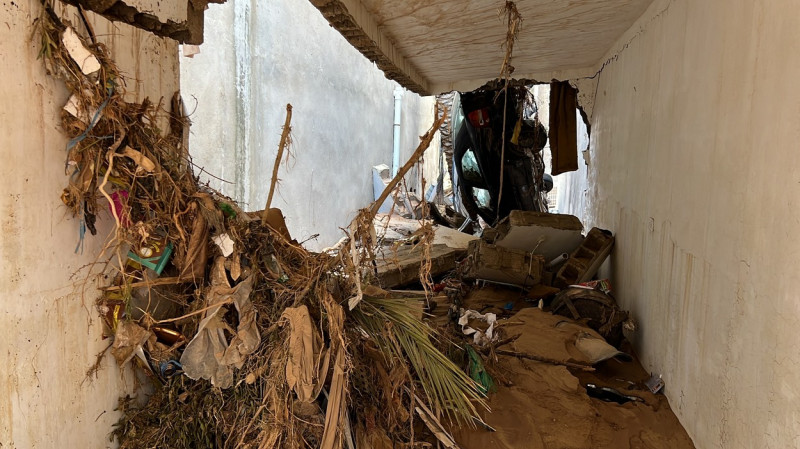 Aftermath of flood in Libya