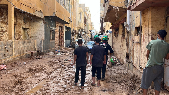 Aftermath of flood in Libya