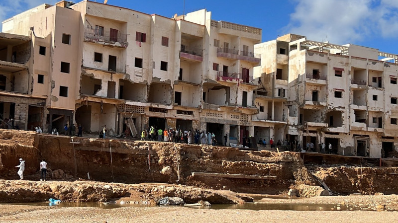 Aftermath of flood in Libya