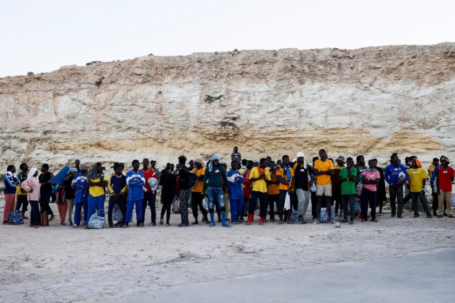 Migrants: Lampedusa, Boarding at the Port of Calapisana, Rome, Italy - 15 Sep 2023