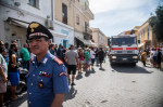 citizens protest against the idea of a new reception centre Lampedusa, Italy 16 Sept 2023