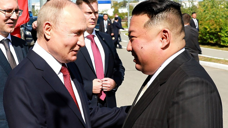 kim jong un si vladimir putin