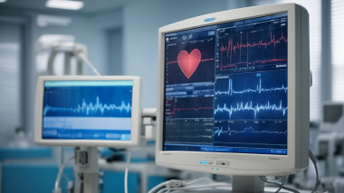 monitor cardiac cu indicatorii inimii