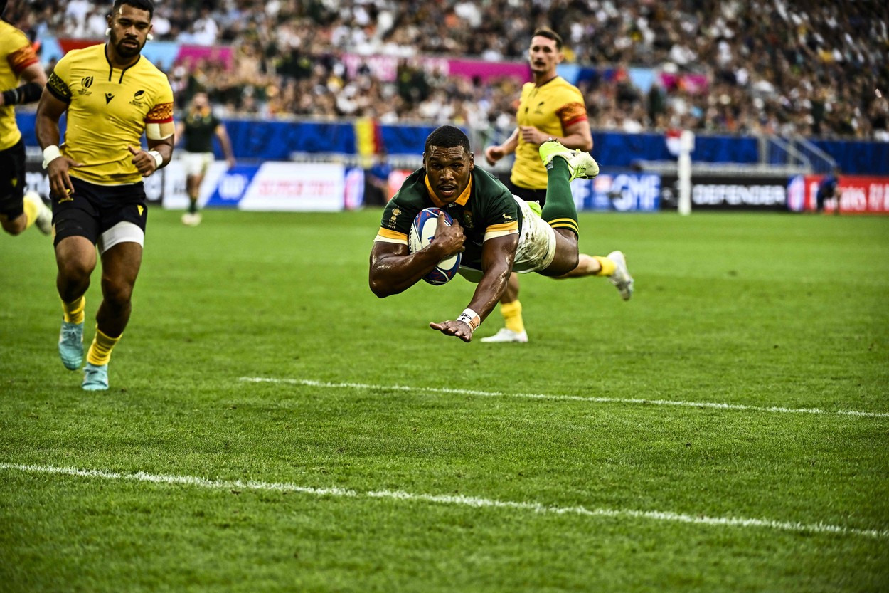 Africa de Sud a spulberat România la Cupa Mondială de Rugbi: 76-0