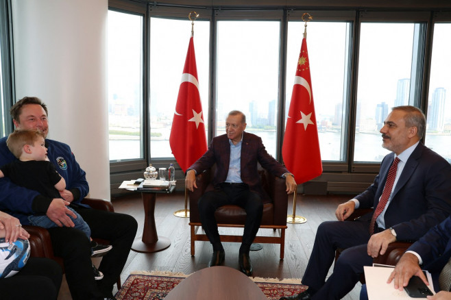 Turkish President Recep Tayyip Erdogan - Elon Musk meeting in New York