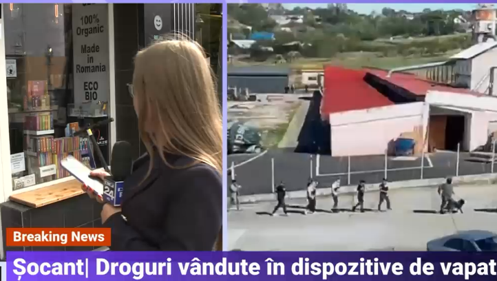 Un magazin de pe Calea Victoriei, chiar lângă Poliția Română, vindea dispozitive de vapat cu substanța periculoasă HHC