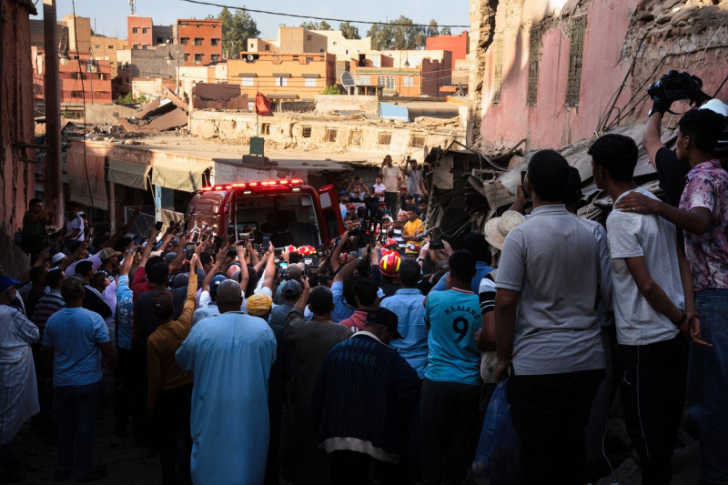 Earthquake aftermath in Amizmiz, Morocco - 10 Sept 2023