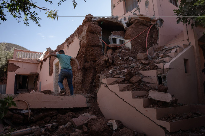 Villagers struggle to get aid as deadly earthquake hits in Marrakech, Morocco - 10 Sept 2023