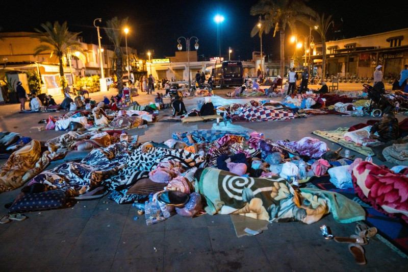 Maroc : Seisme campement Marrakech