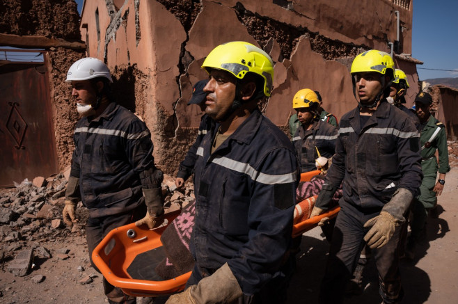 Villagers struggle to get aid as deadly earthquake hits in Marrakech, Morocco - 10 Sept 2023